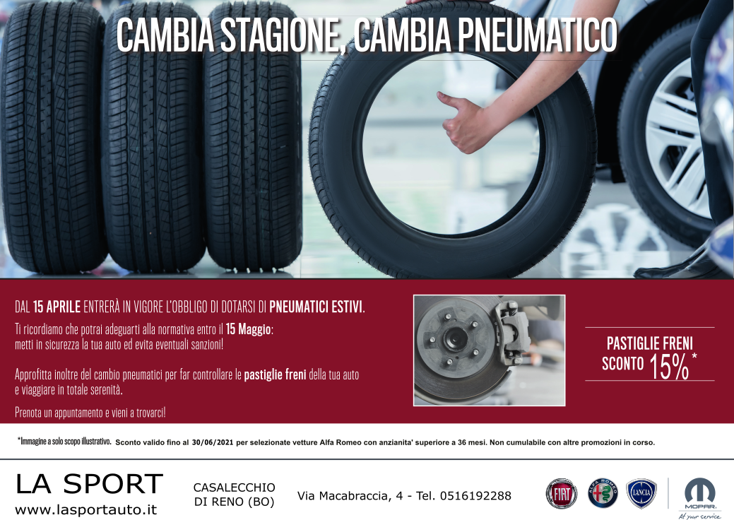 Cambia stagione, cambia pneumatico